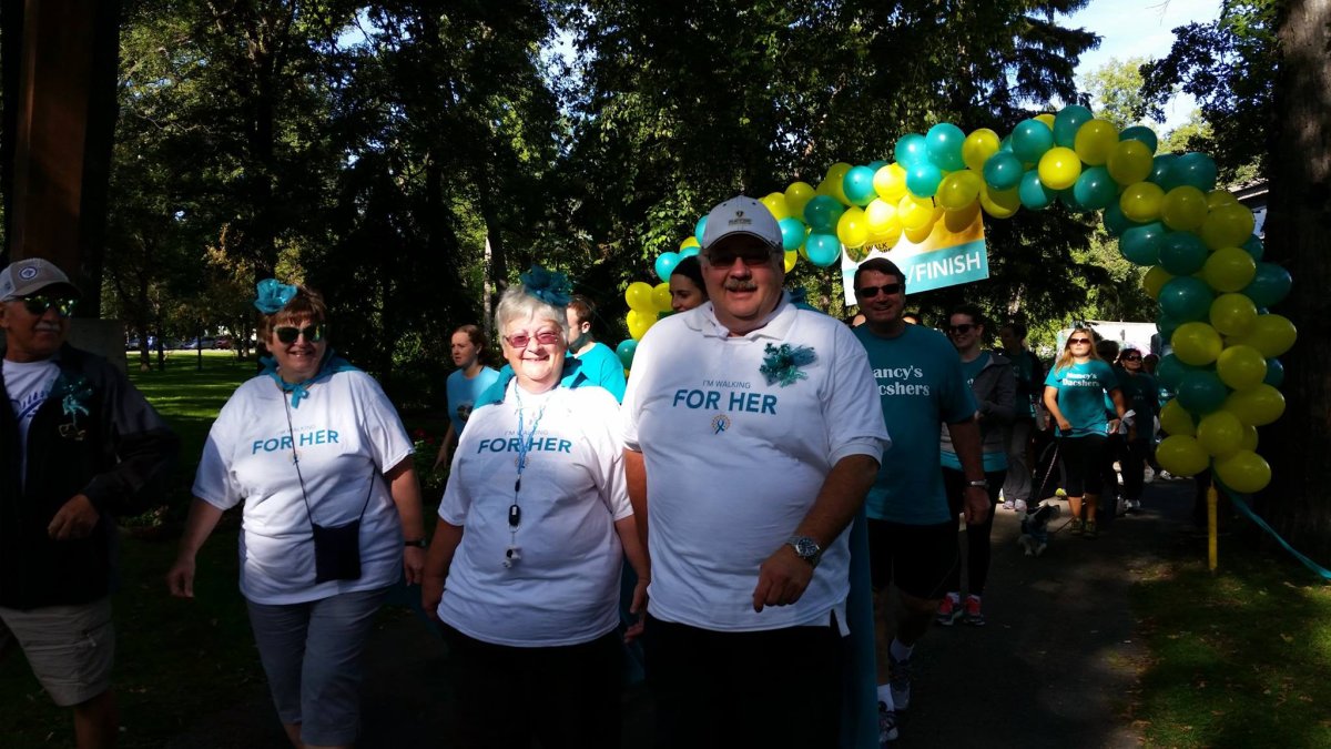 The Ovarian Cancer Walk in Winnipeg in 2015.