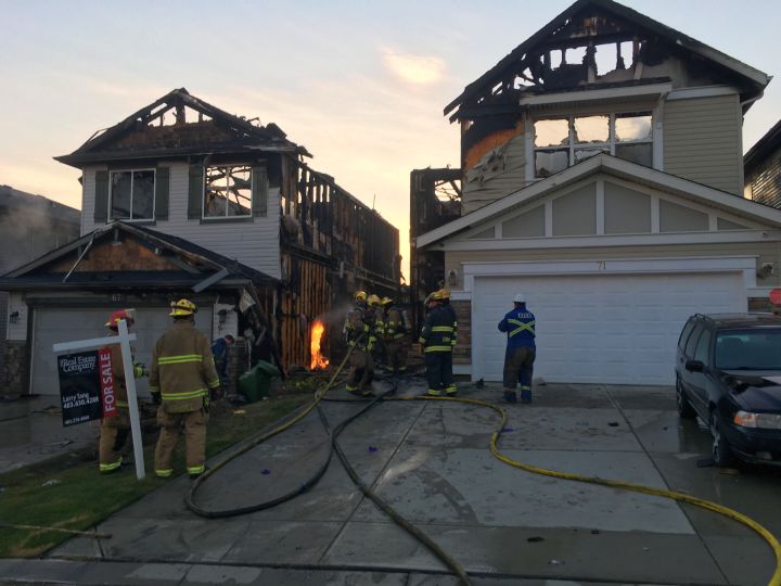 2alarm Panorama Hills blaze suspicious Calgary fire Calgary