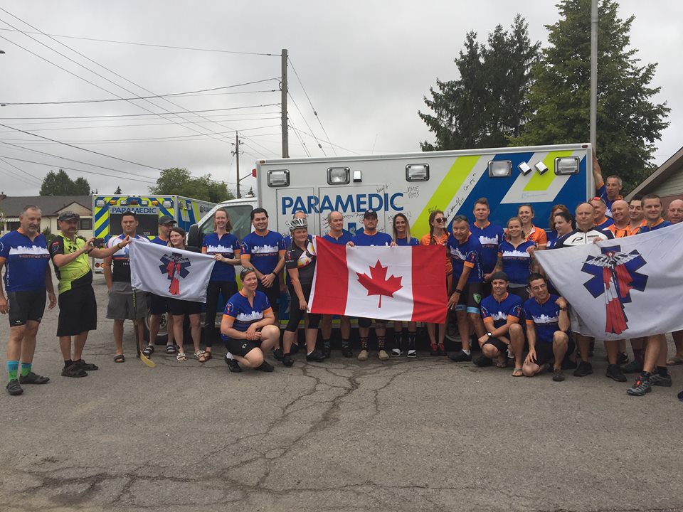 Hamilton paramedics kick off memorial bike ride to Ottawa - image