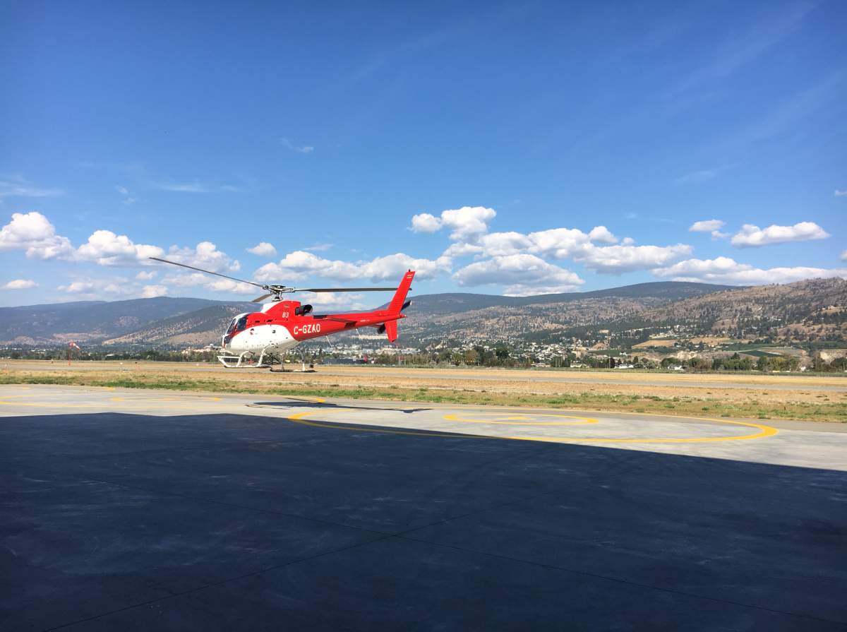 Penticton Search and Rescue was involved in evacuating an injured worker by helicopter on Saturday afternoon. 
