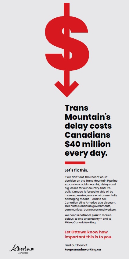 Alberta NDP takes out pro-pipeline ads in newspapers across Canada - image