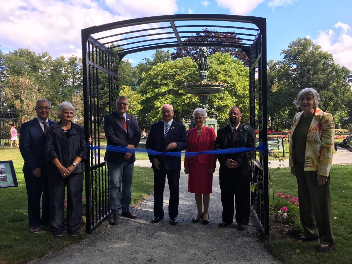 Halifax Public Garden walkway named after Queen Elizabeth II.
