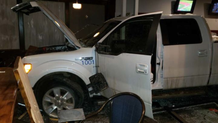 A man is facing charges after a truck plowed into a Red Deer pub on Sept. 22, 2018.