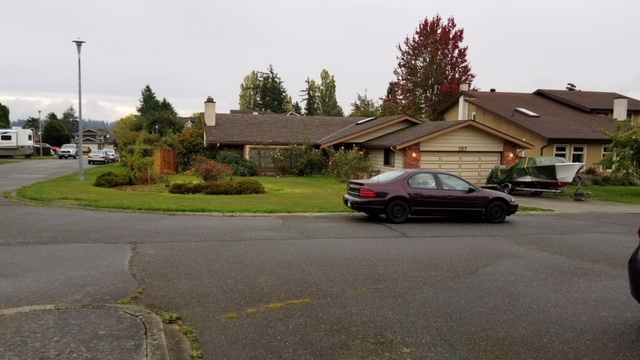 A forced break and enter at a home in Saanich Sunday morning. Photo courtesy: Allen Felker.