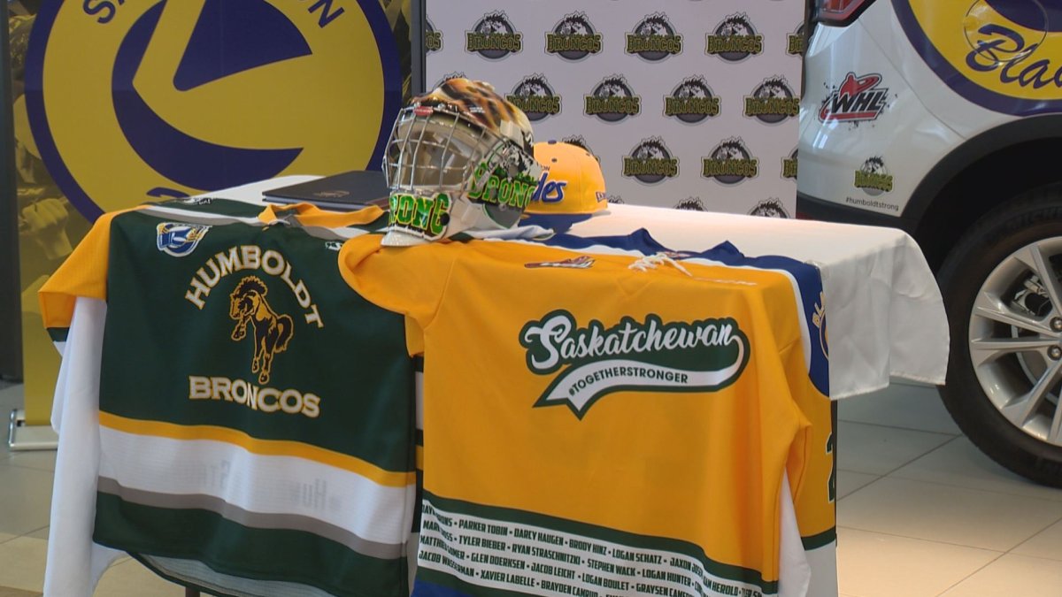 Saskatoon Blades on X: ICYMI - Nolan Maier will be wearing this custom  @HumboldtBroncos tribute mask for our home opener next weekend. The mask  will raffled off during the game. Info »