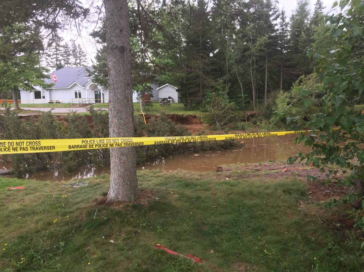The Oxford sink hole on Sept. 4, 2018. 