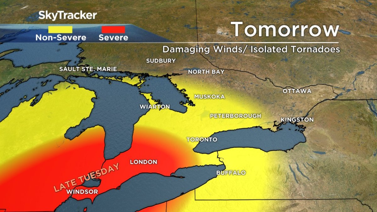 Southwestern Ontario is expected to see severe weather over the coming days as a storm moves across the province.