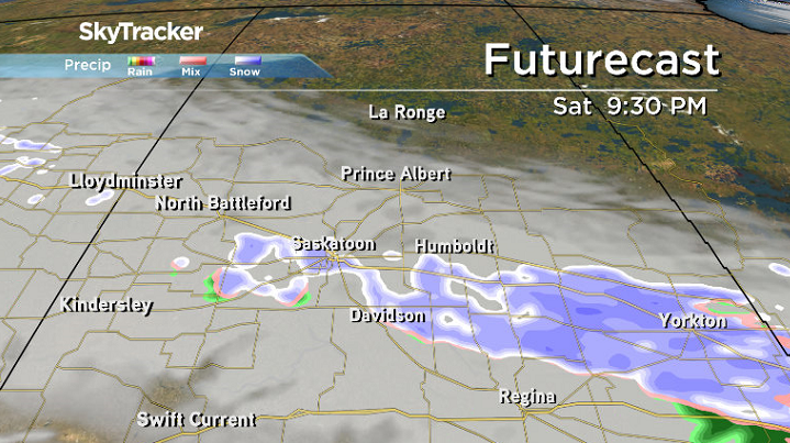 Snow is likely in Saskatoon right into Saturday evening.