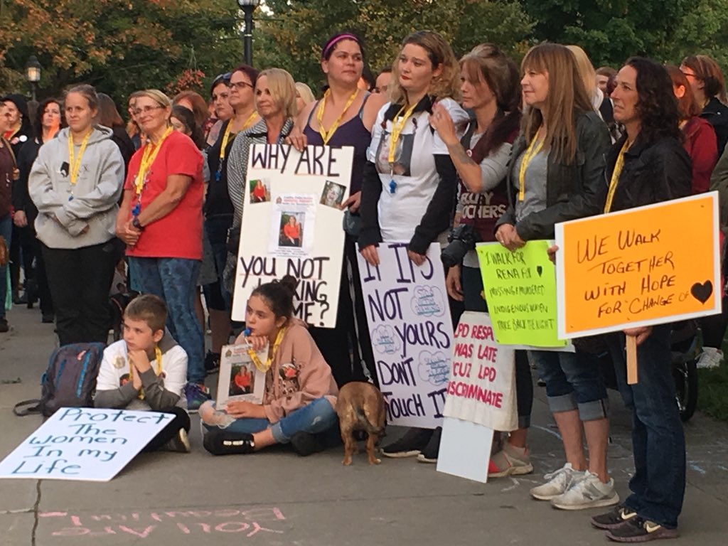Londoners gathered on Sept. 20, 2018 for Take Back the Night.