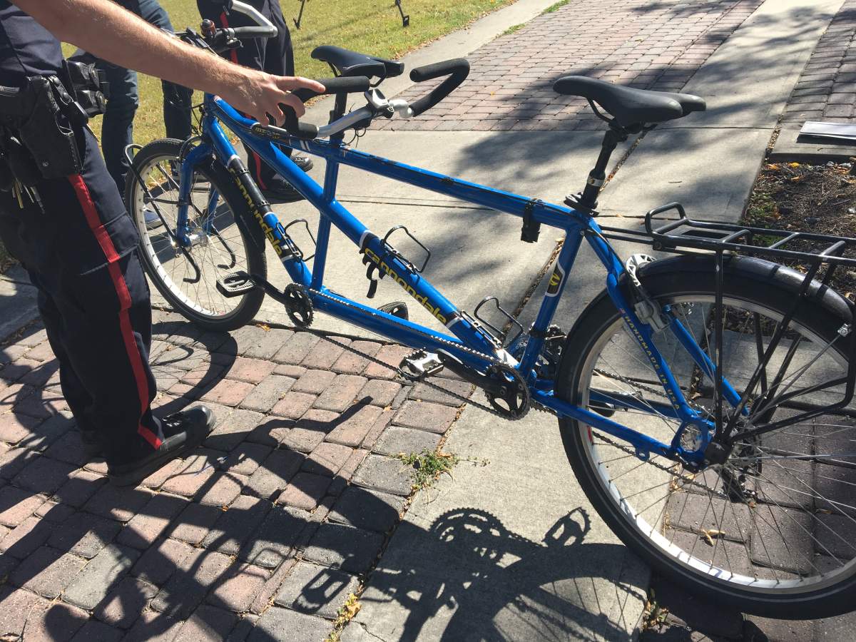 The Reniers\’ tandem bike