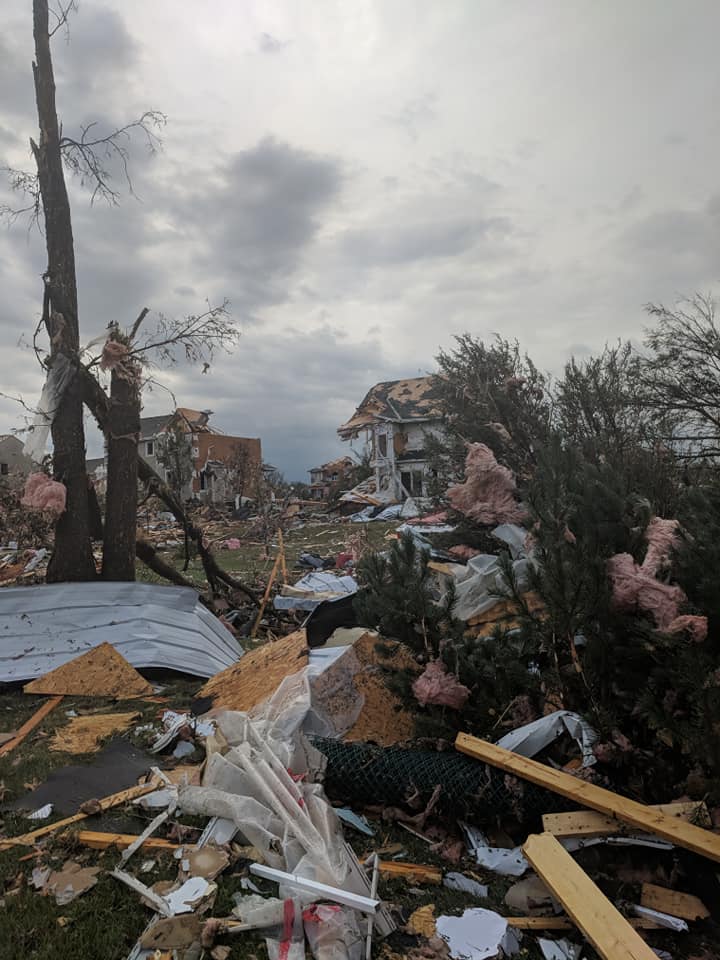 Dunrobin,Ontario after a tornado ripped through the city, destroying dozens of homes and leaving thousands without power.