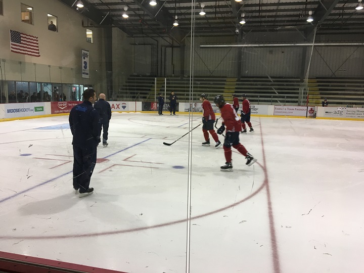 Players on the Winnipeg Jets take the grueling beep test on testing day to open up training camp.