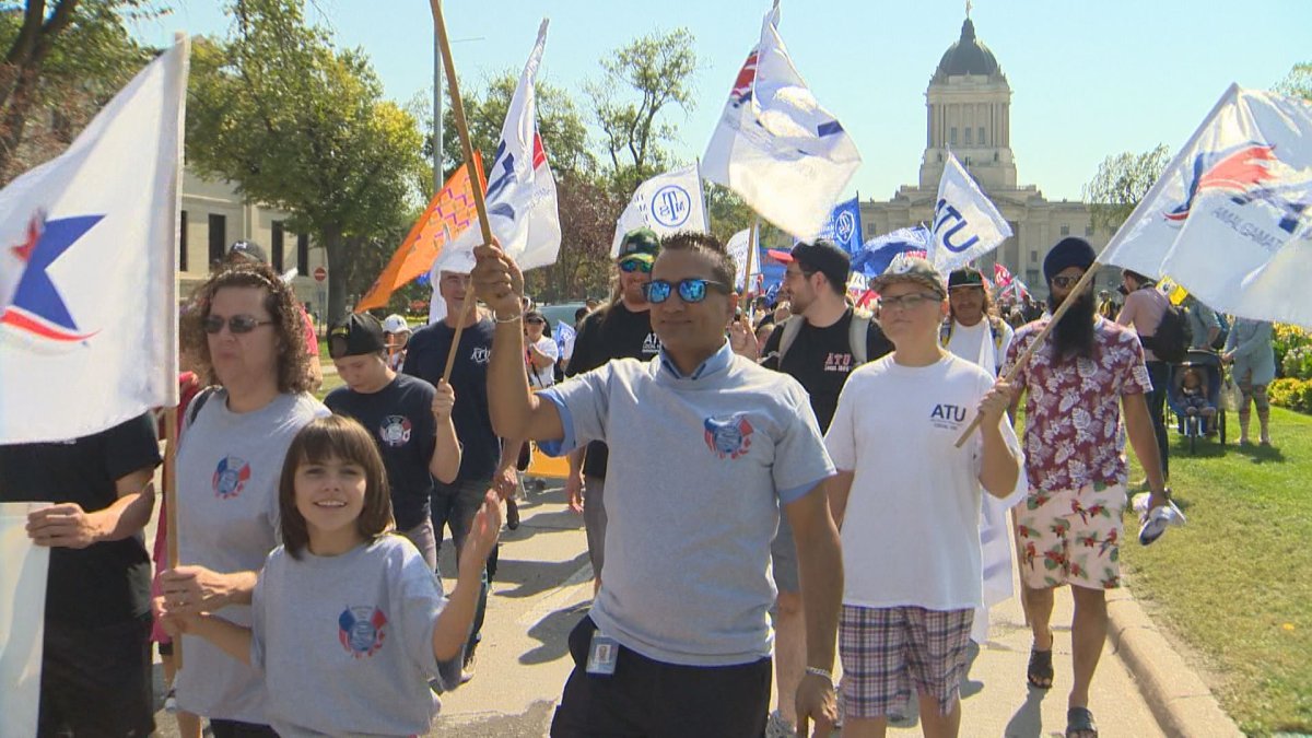 Hundreds of people took part in a community march. Participants walked from Memorial Park to Vimy Ridge Park.