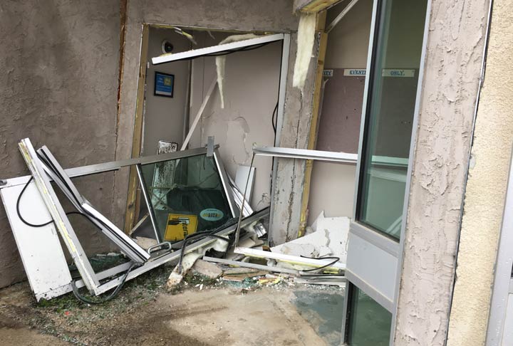 This was the scene at the White Fox bank on Sept. 16.