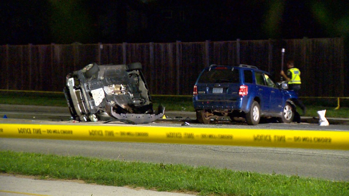 One person is dead following a crash in Mississauga on Sept. 28, 2018.