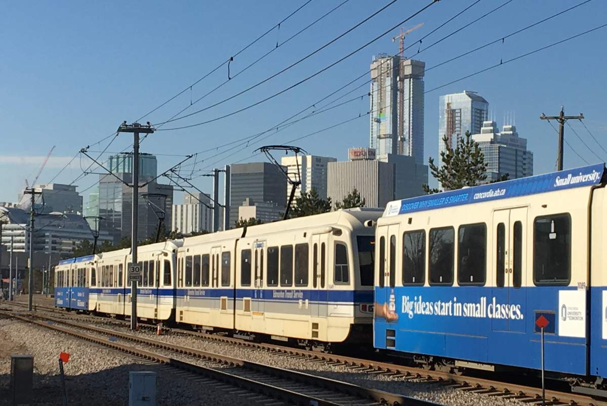 Edmonton's Capital LRT Line on Wednesday, Oct. 24, 2018.
