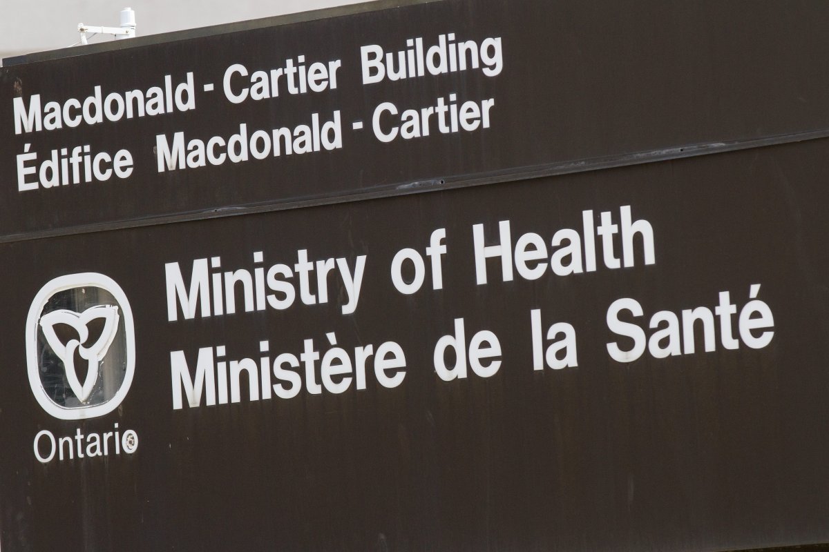 Ontario Ministry of Health in Kingston, Ont., on March 30, 2016. 