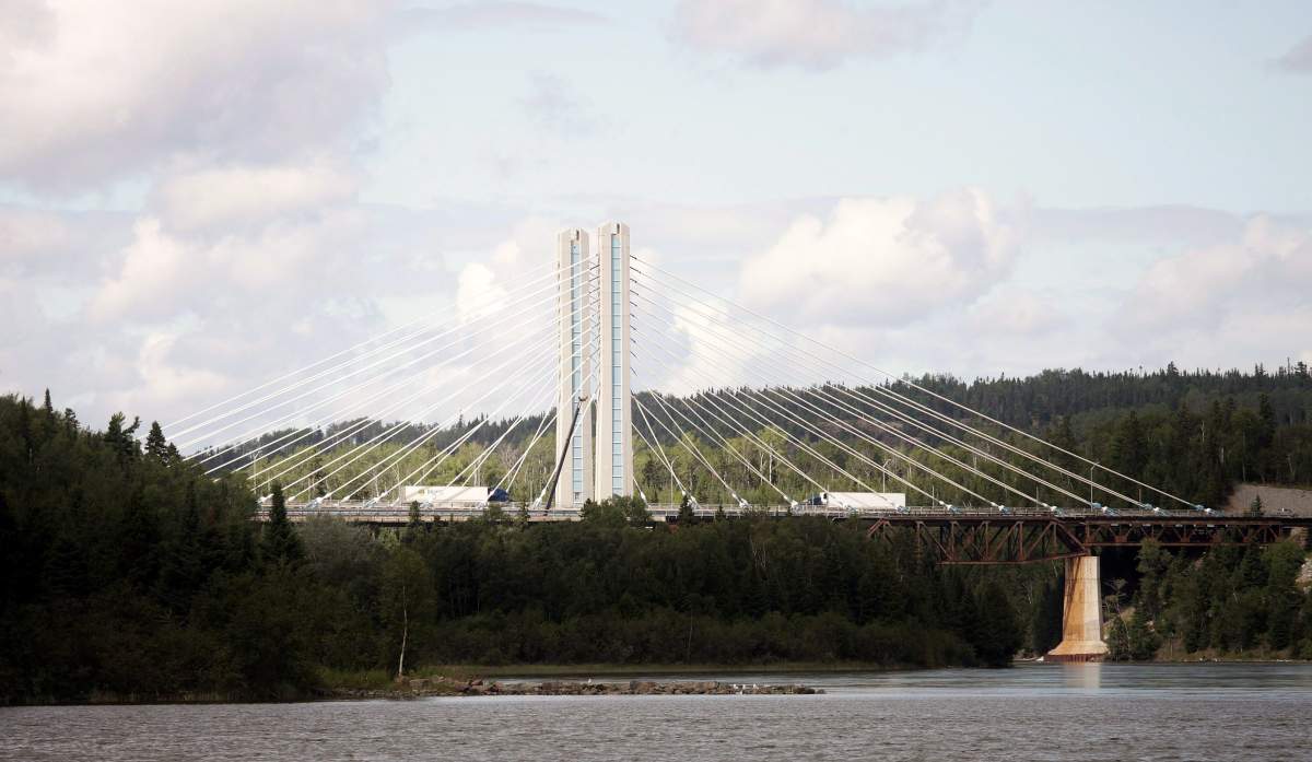 The Nipigon River Bridge, which the Immigration and Refugee Board said Othman Ayed Hamdan had identified as an infrastructure target for his Facebook followers.