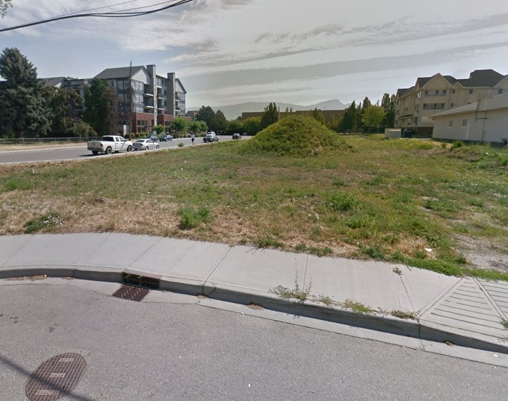A housing project has been proposed for this section of land, at Agassiz Road and Barlee Road, in Kelowna.