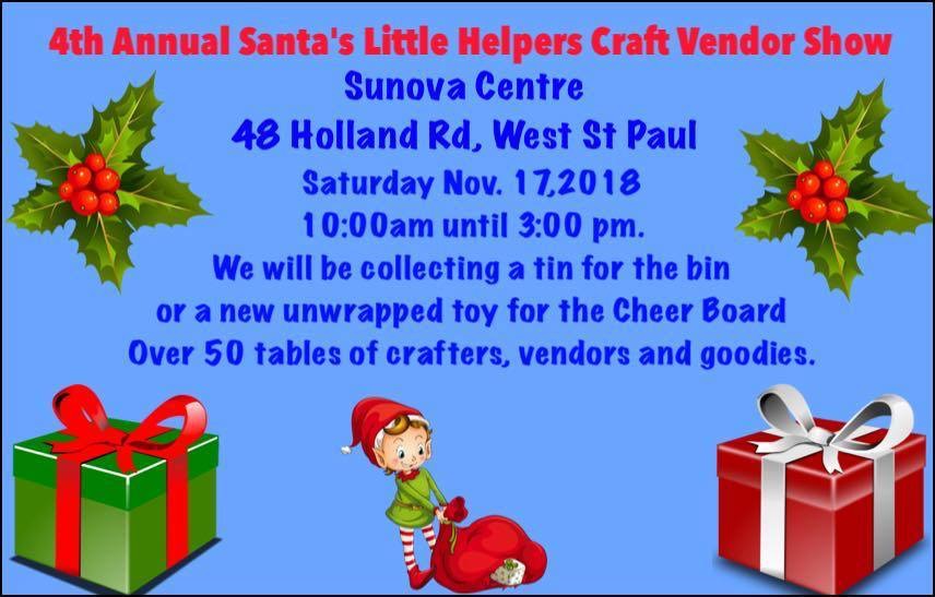 4th Annual Santa’s Little Helpers Craft and Vendor Show - image