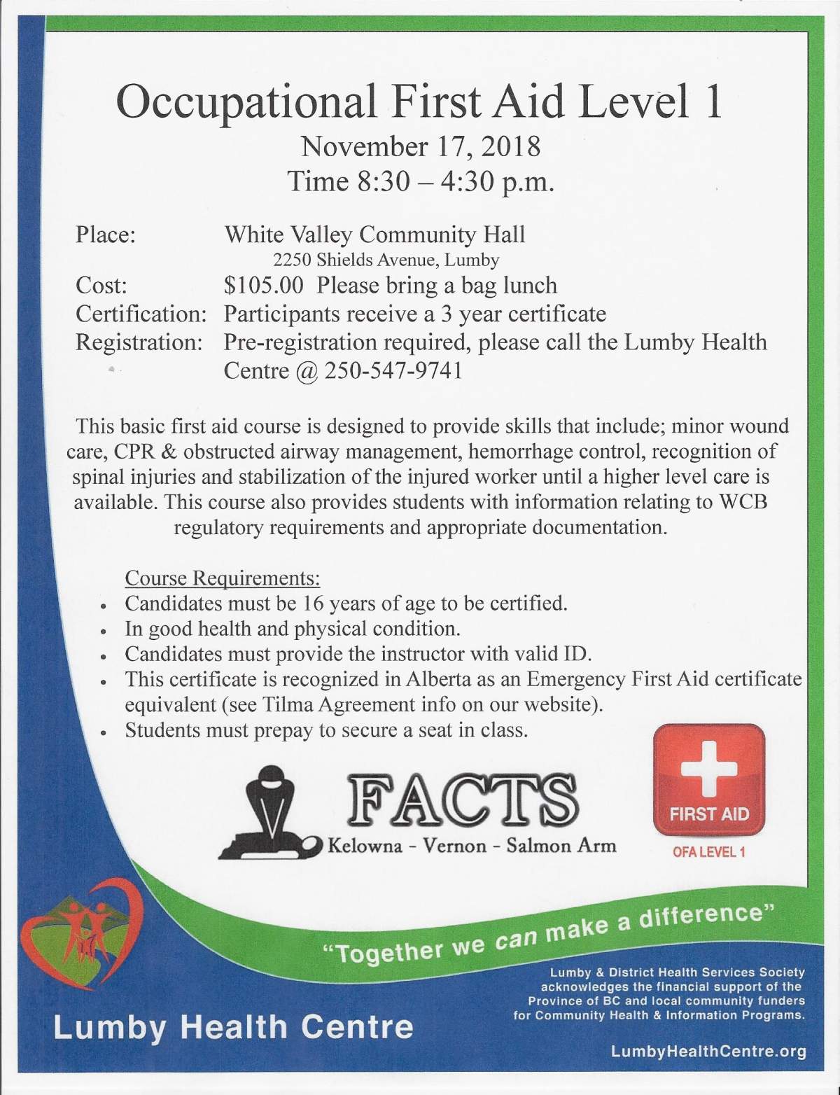 Occupational First Aid Level 1 - image