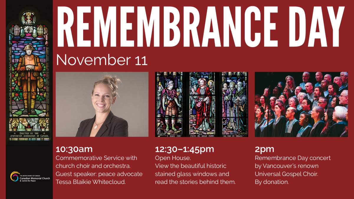 Remembrance Day at Canadian Memorial United Church - image