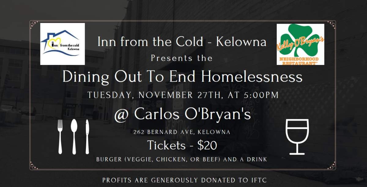 Dining Out To End Homelessness at Kelly O’Bryan’s - image