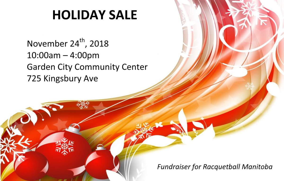 Racquetball Manitoba Holiday Sale - image