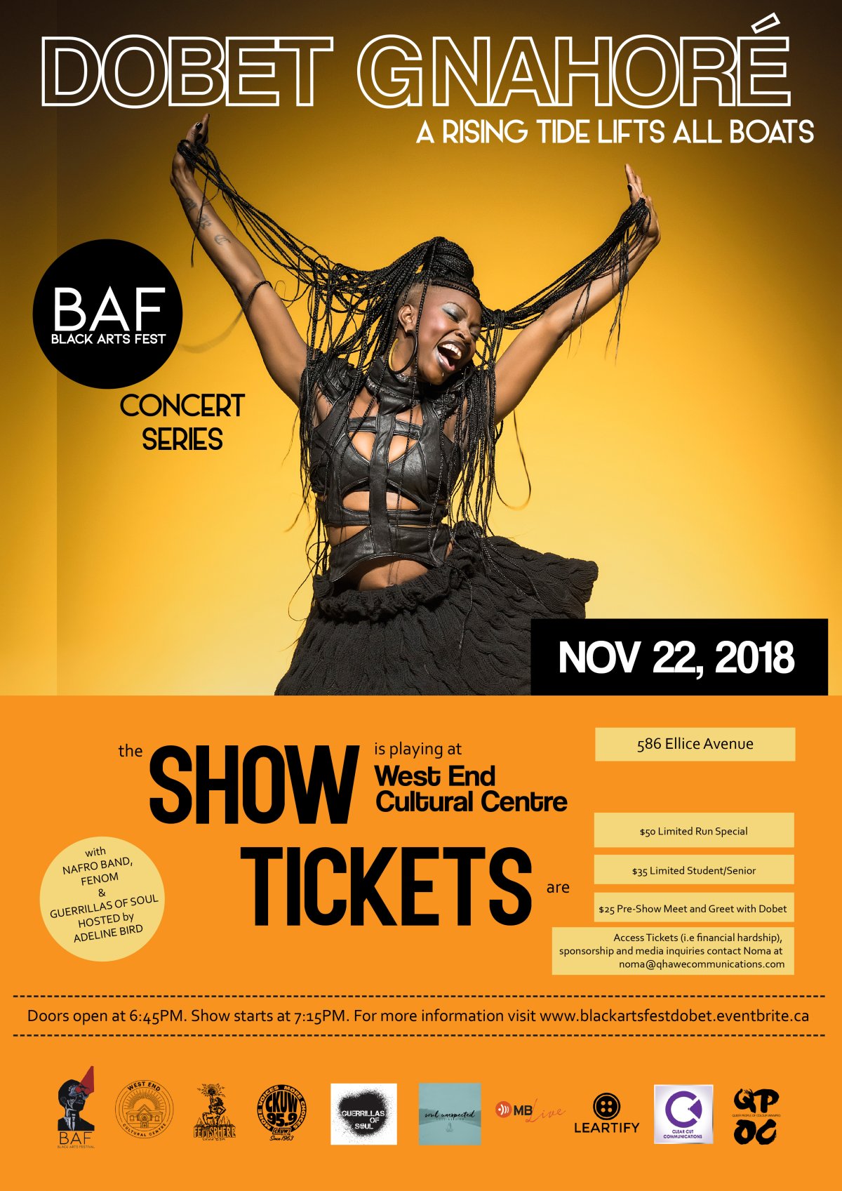 Black Arts Fest Concert Series Presents: Dobet Gnahoré - image