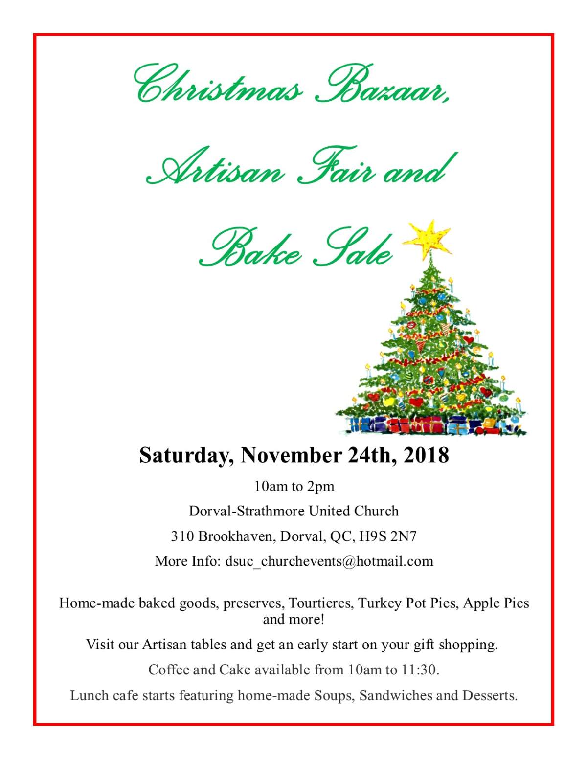 Christmas Bazaar, Artisan Fair and Bake Sale - image