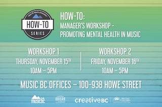 Music Managers Mental Health Workshops - image