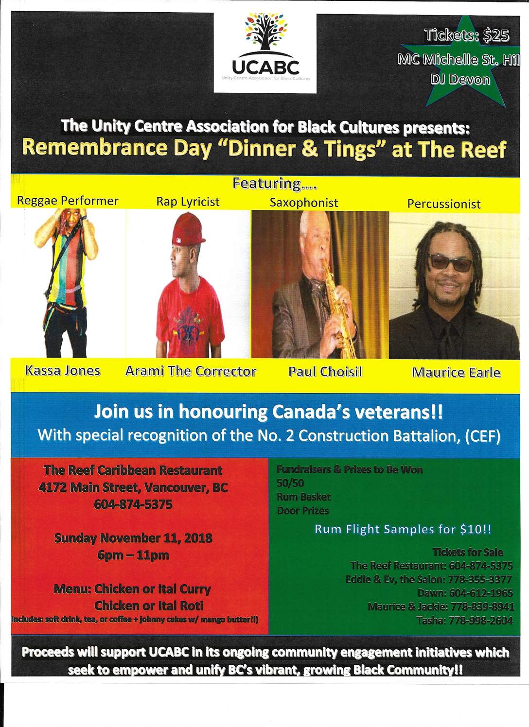 Dinner & Tings at The Reef - image