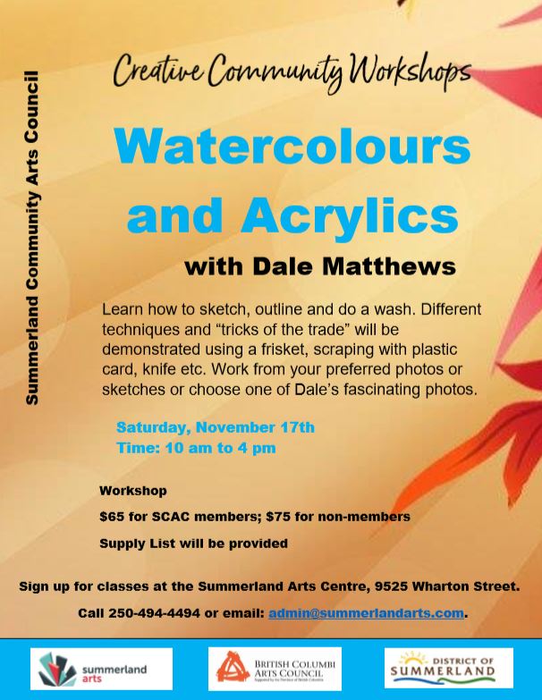 Watercolours and Acrylics Workshop - image