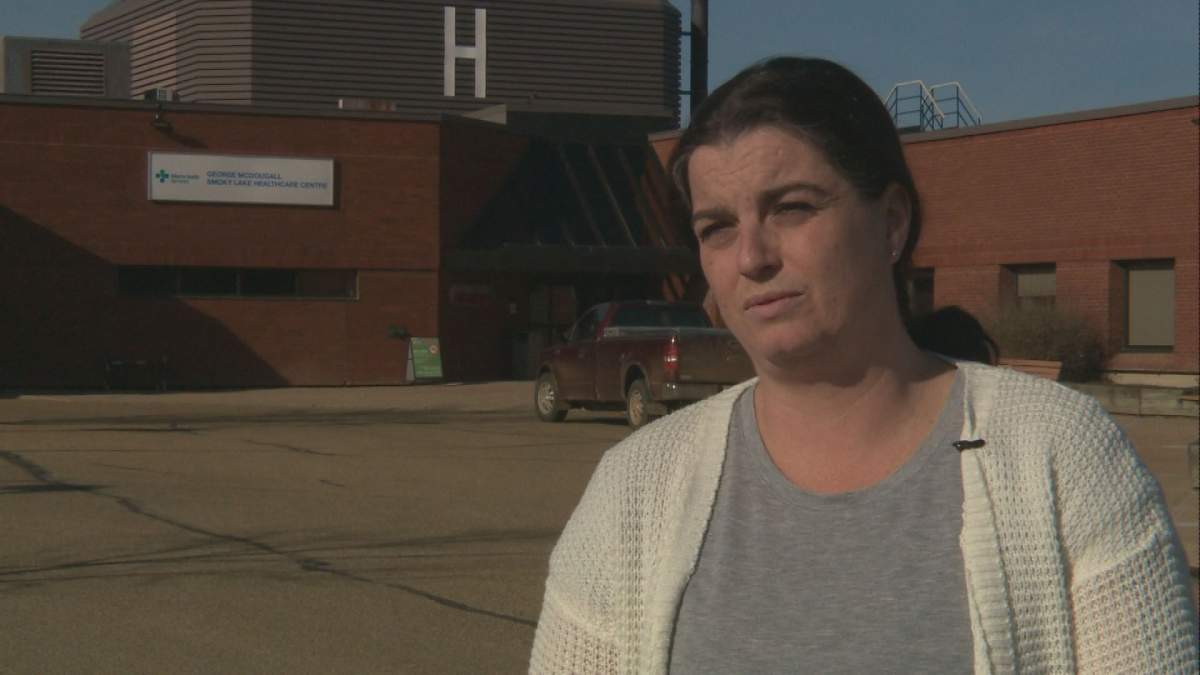 Jennifer Tiller-Babiuk is angry after her mother was injured in a hit-and-run collision near 95 Street and 105 Avenue in downtown Edmonton on Sunday, Sept. 30, 2018.