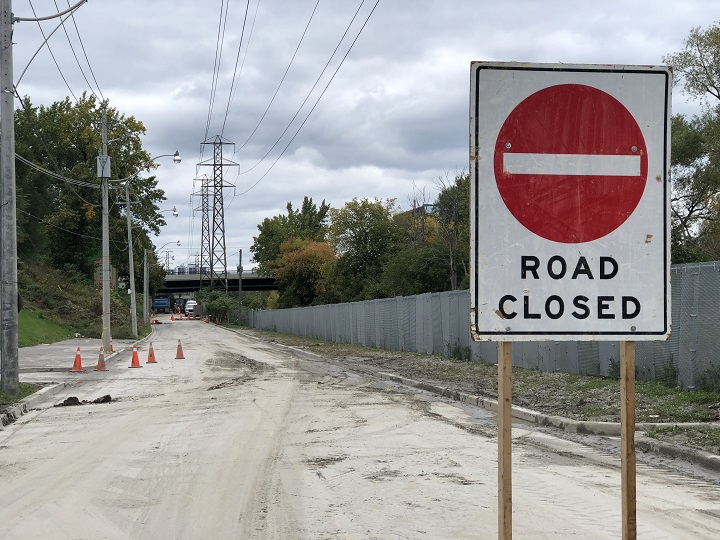 The City of Toronto says crews will be repairing a section of Bayview Avenue that will leave the road closed until roughly Monday morning. 