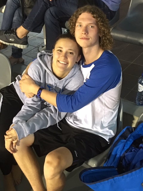 Andrew Edy and friend, Megan Honeychurch