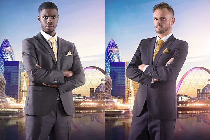 U.K.’s The Apprentice contestants Kayode Damali and Frank Brooks. 