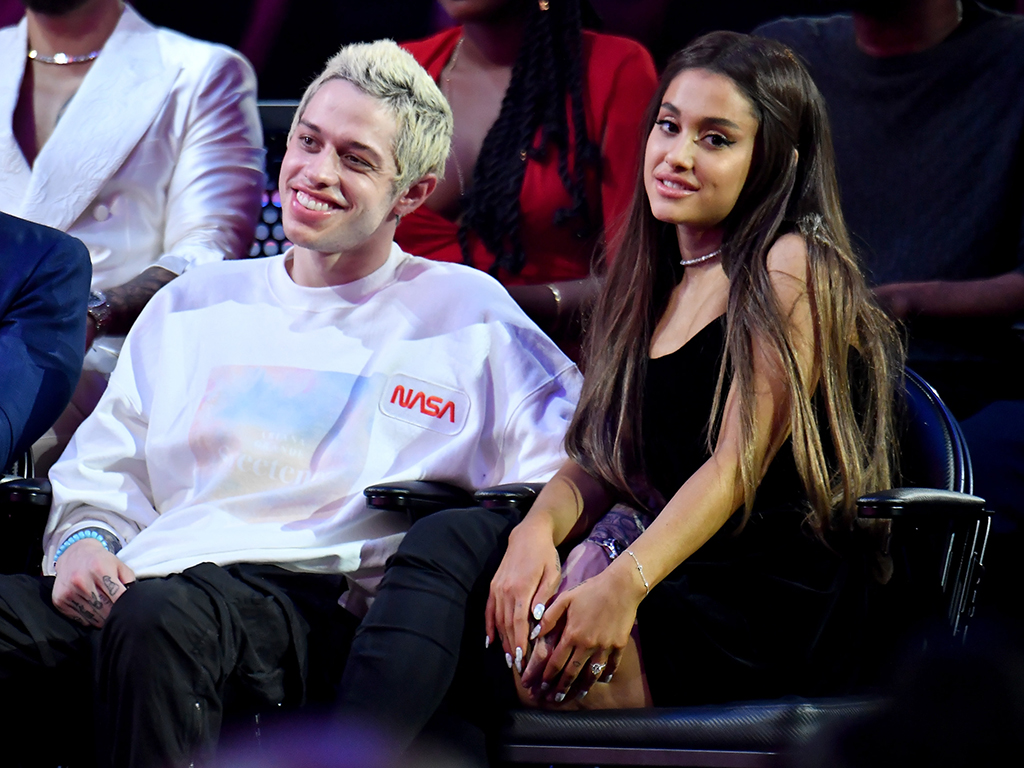 Pete Davidson and Ariana Grande attend the 2018 MTV Video Music Awards at Radio City Music Hall on Aug. 20, 2018 in New York City, NY.