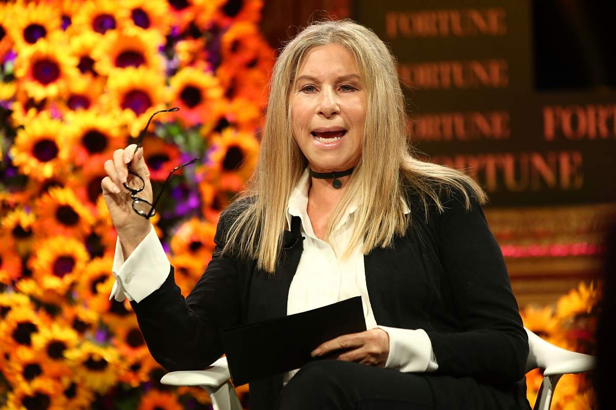 Barbara Streisand speaks onstage at the Fortune Most Powerful Women Summit at Ritz-Carlton Laguna Niguel on Oct. 18, 2016 in Dana Point, Calif.