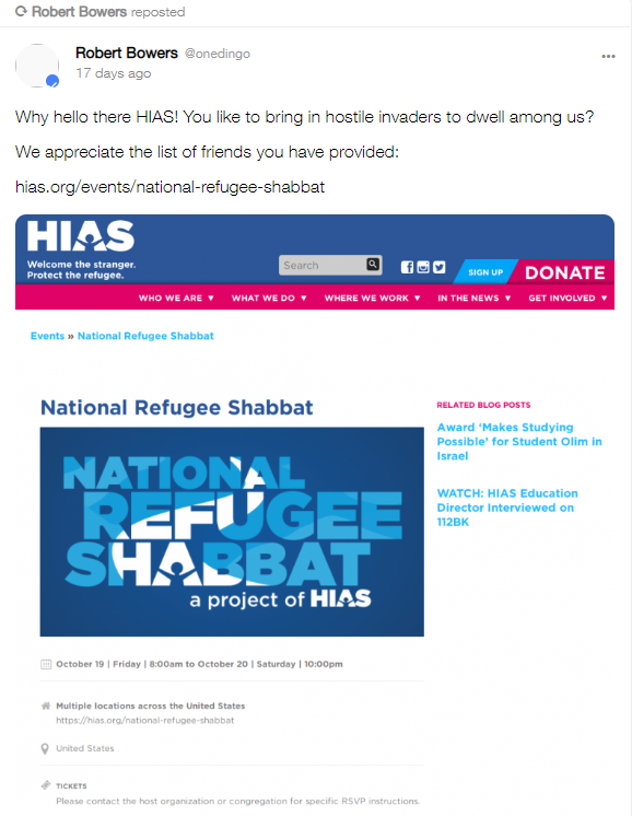 Pittsburgh shooting suspect Robert Bowers talked of ‘desire to kill Jewish people’: officials - image