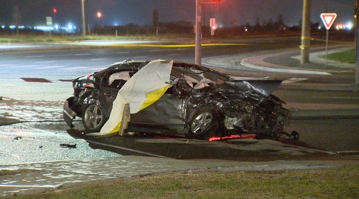 Peel police are investigating after a two-vehicle collision left one person dead. 