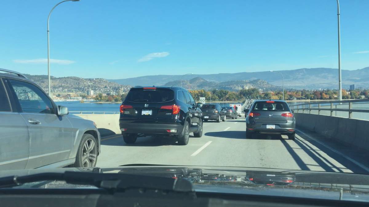 Motorcycle driver and passenger injured in crash on bridge in Kelowna - image