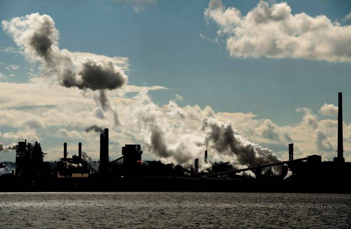 The steel mills in the Hamilton waterfront harbour are shown in Hamilton, Ont., on Tuesday, October 23, 2018.