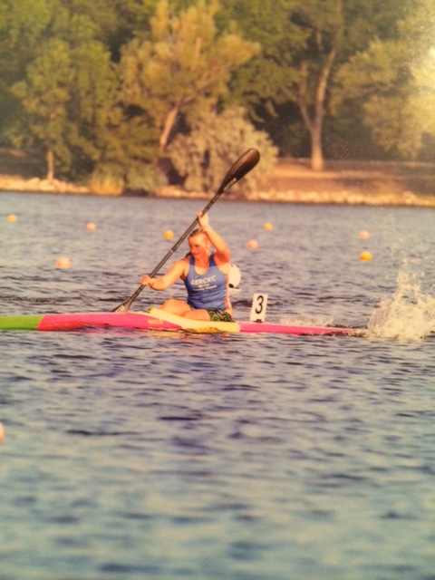 A photo of Casey Schell during a competition.