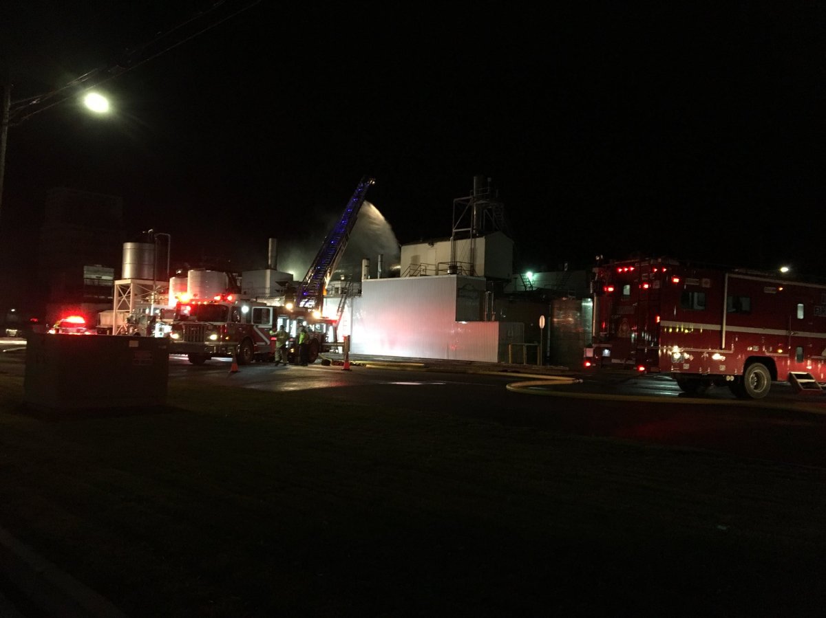 Lethbridge Fire crews responded to a fire at Cavendish Farms on Friday evening.
