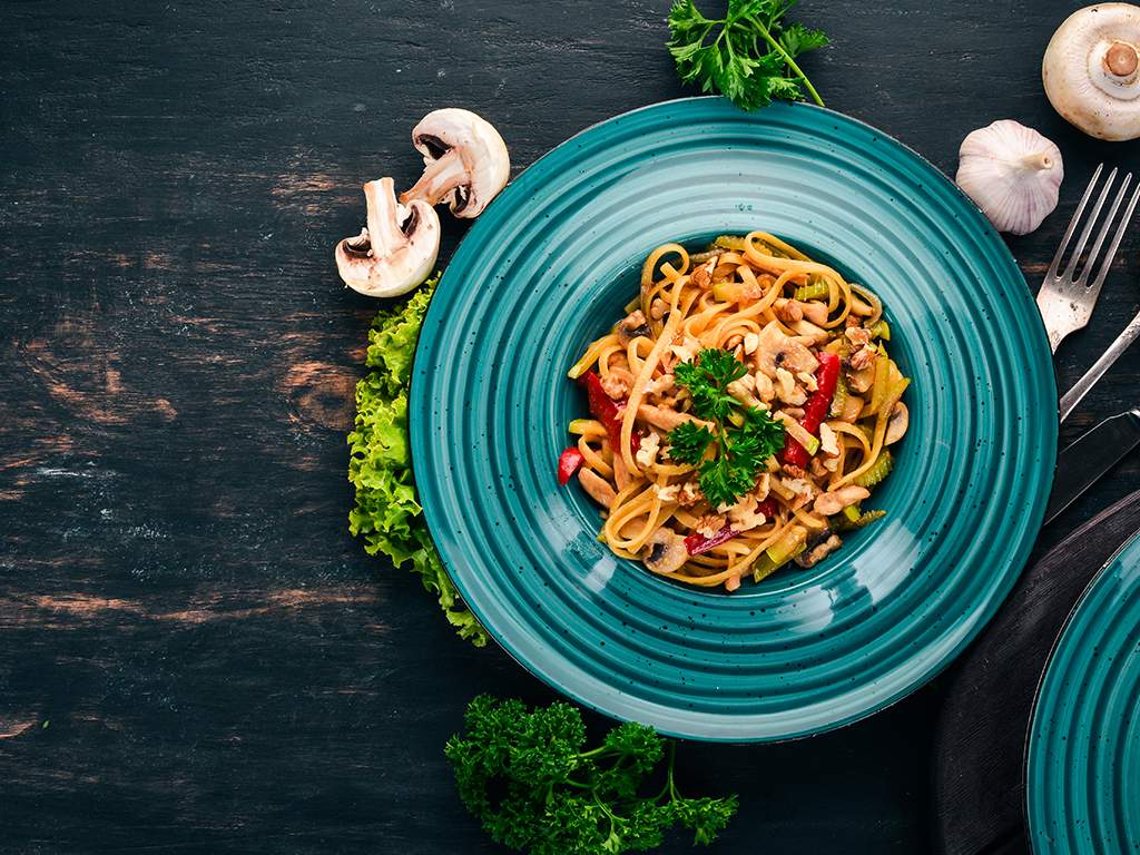 Zucchini noodles are a great pasta substitute because they're nutrient-dense.