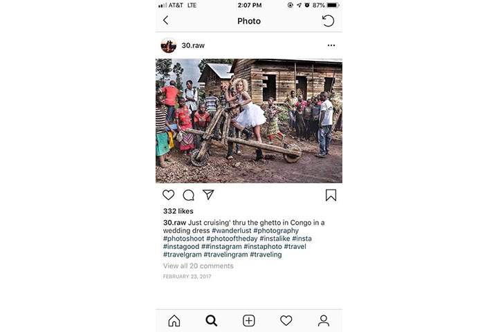 White couple slammed for staged Congo gunpoint wedding photos - image