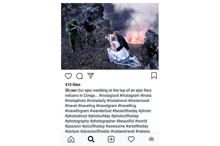 White couple slammed for staged Congo gunpoint wedding photos - image