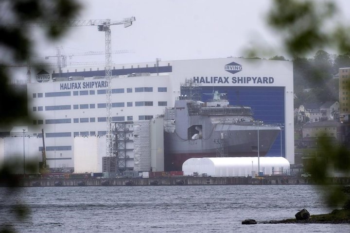 Halifax shipyard warns warship schedule contingent on more federal funding