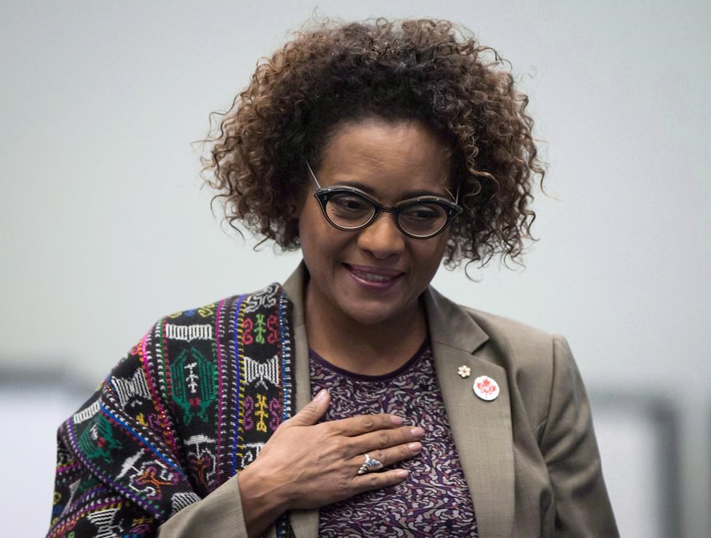 Michaelle Jean is showing no signs of withdrawing her candidacy for the top job at La Francophonie.